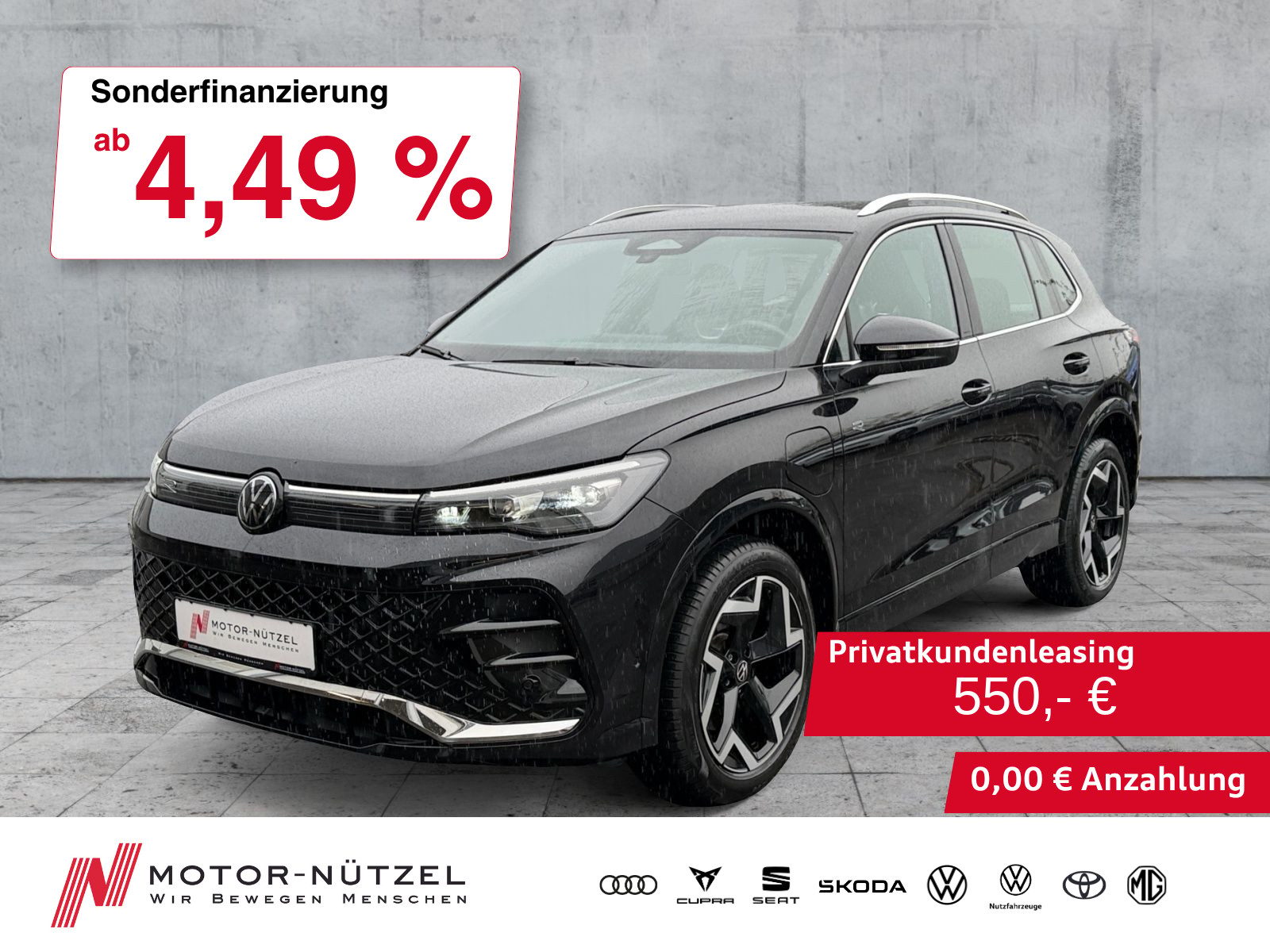 VW Tiguan 1.5 eHybrid R-LINE LED+NAVI+RFK+ACC+AHK