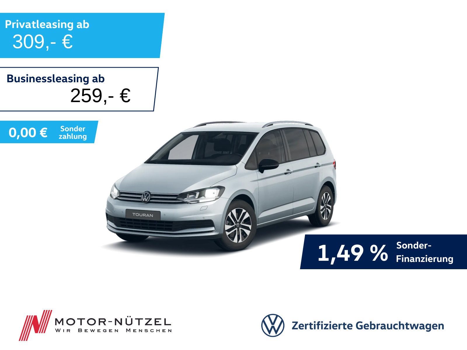 VW Touran 1.5 TSI ENERGY LED+NAVI+ACC+SHZ+7-SITZER