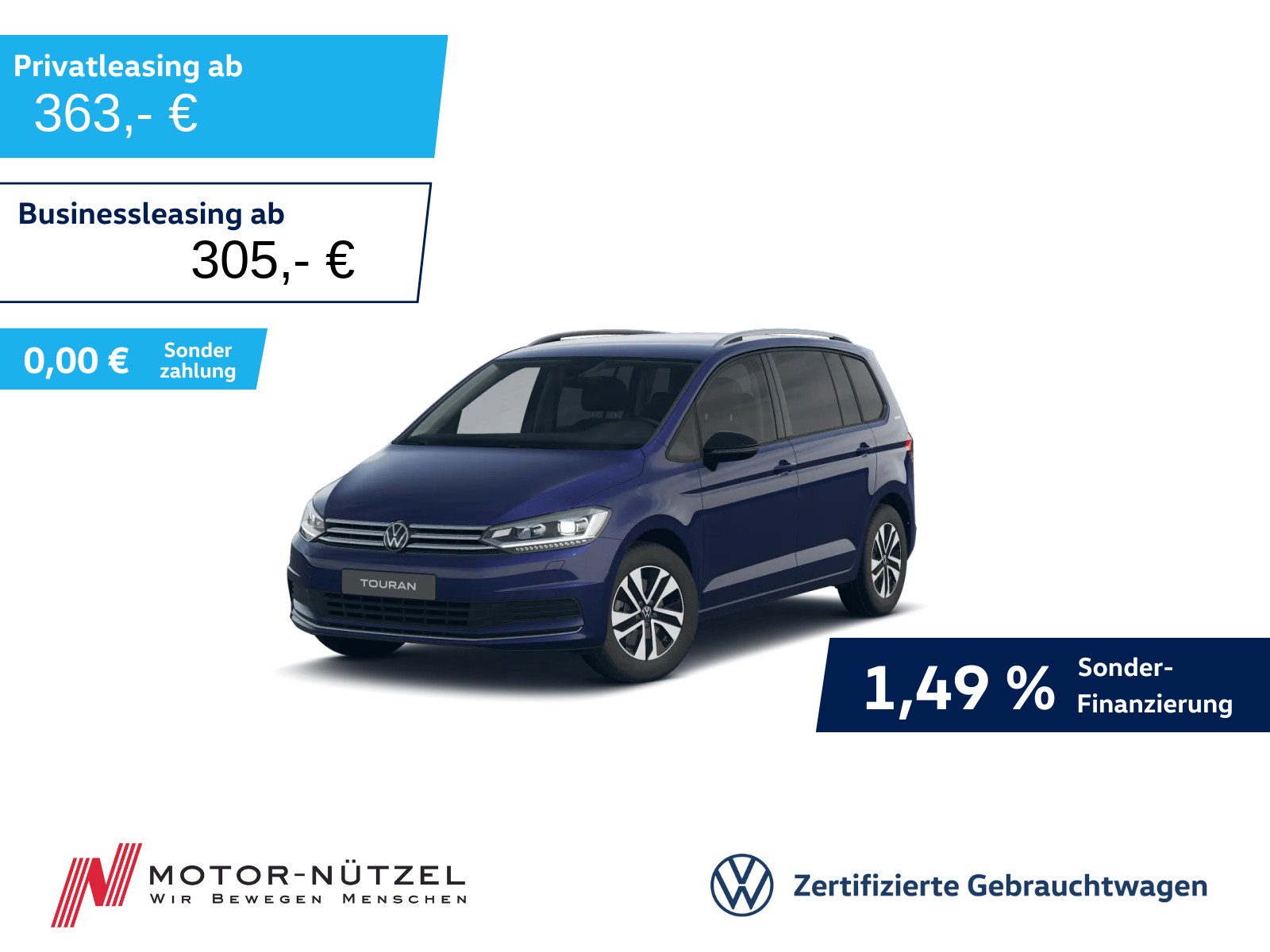 VW Touran 2.0 TDI DSG ENERGY LED+NAV+AHK+ACC+7SITZE
