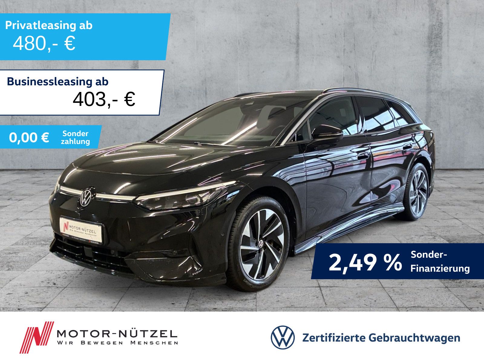 VW ID.7 Tourer PRO MATRIX+NAVI+AHK+ACC+WäPu+HuD+19Z