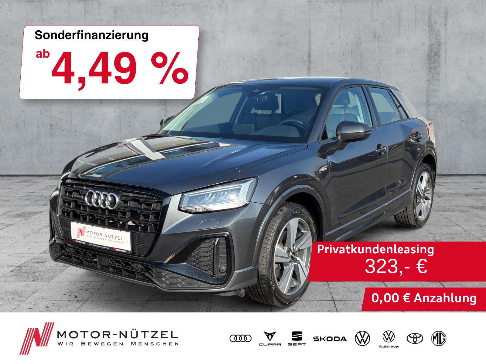 AUDI Q2 40 TFSI QU S-TR S-LINE LED+NAVI+RFK+ACC+18"LM