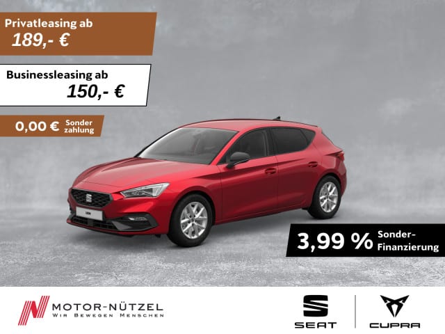 SEAT Leon 1.5 eTSI DSG FR-LINE MATRIX+STDHZG+NAVI+ACC