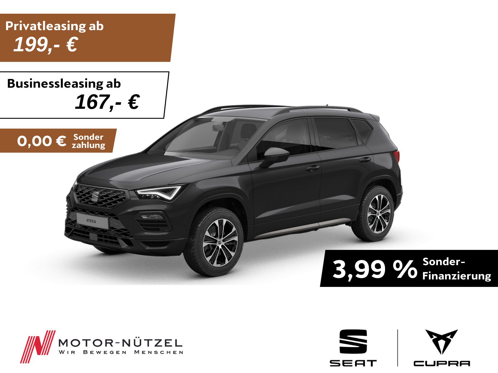 SEAT Ateca 1.5 TSI DSG FR-LINE LED+ACC+SHZ+AHK+360°