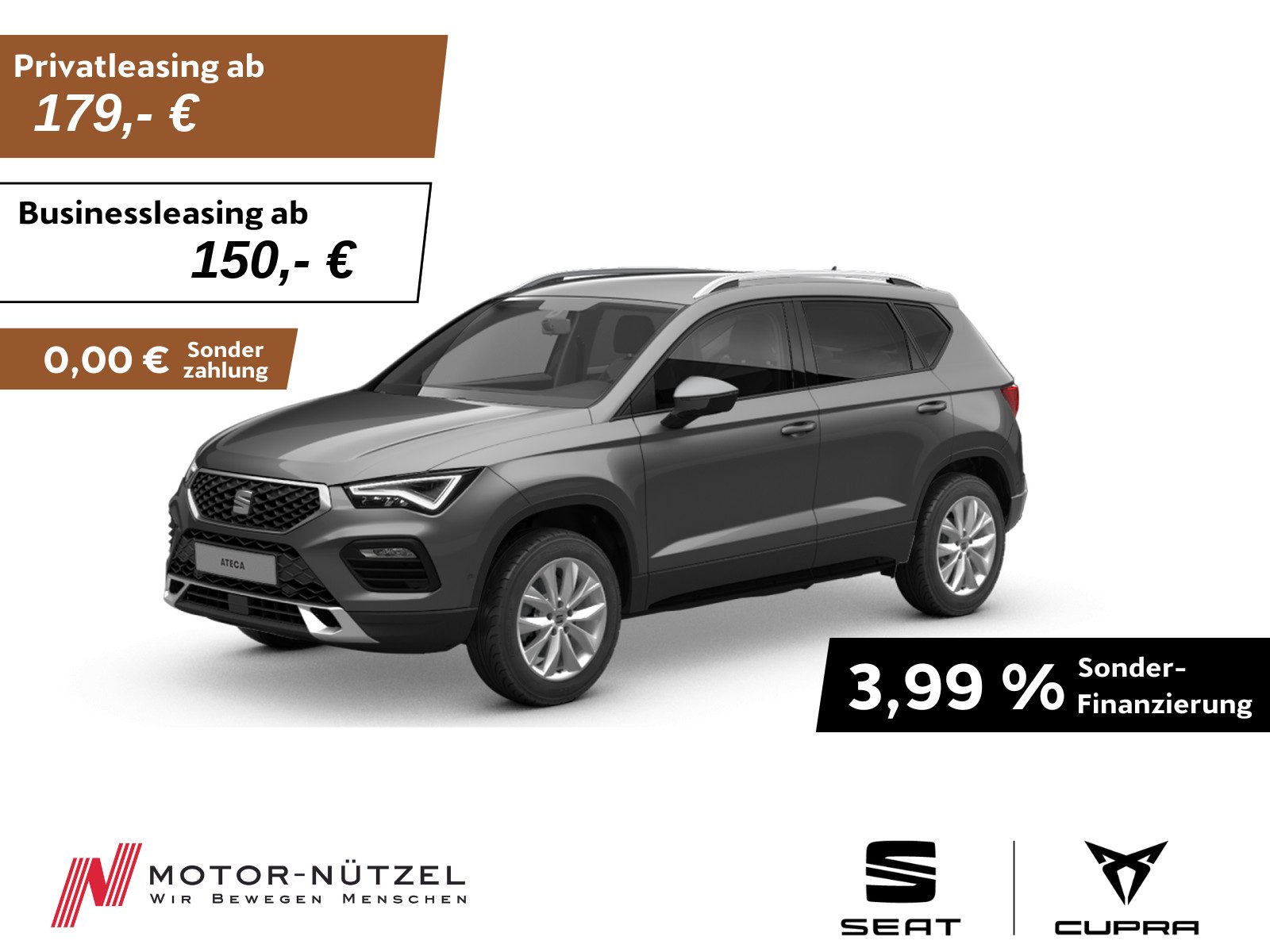 SEAT Ateca 1.5 TSI DSG STYLE LED+NAVI+ACC+SHZ+AHK+RFK