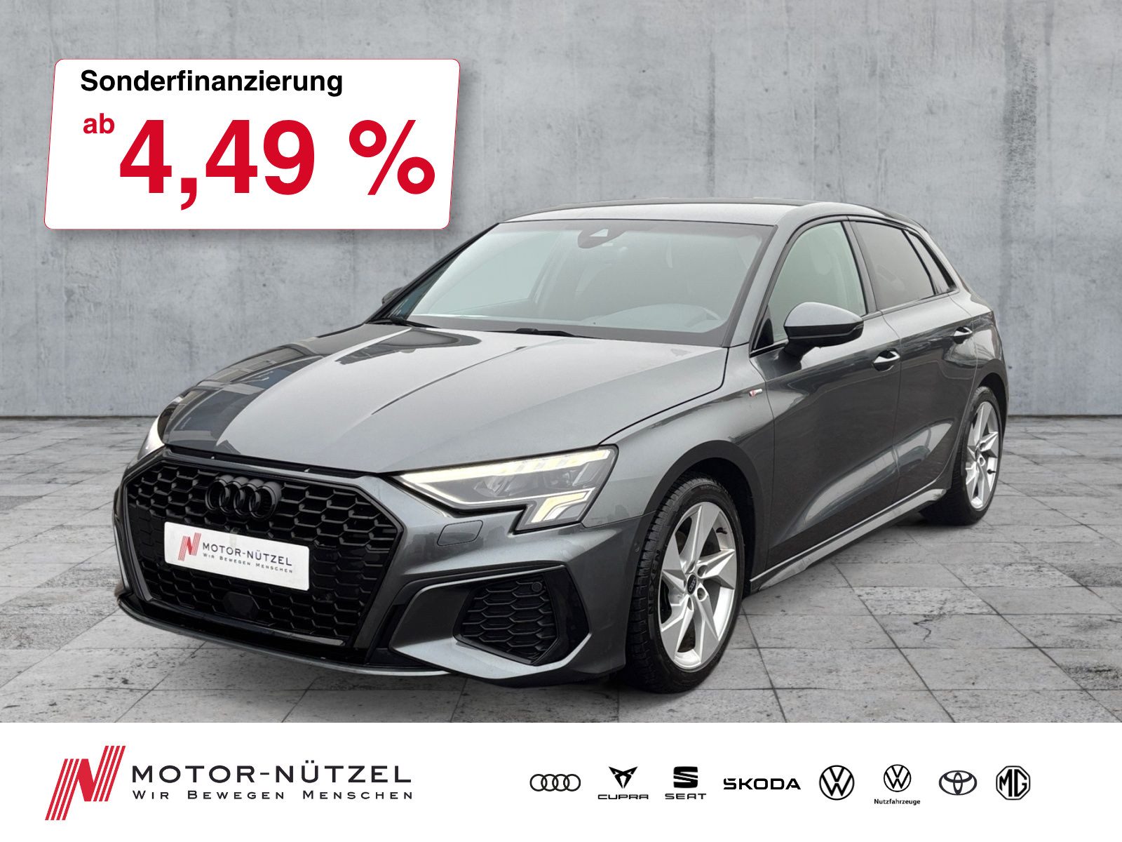AUDI A3 Sportback 30 TDI S-TR S-LINE LED+RFK+SHZ+LM